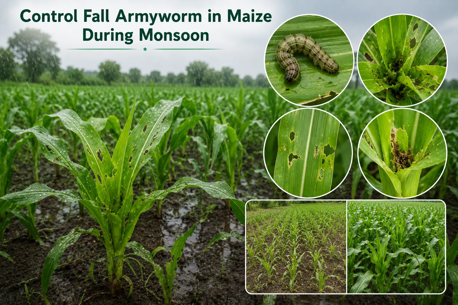 How to Control Fall Armyworm in Maize During Monsoon — Step-by-Step Guide Image