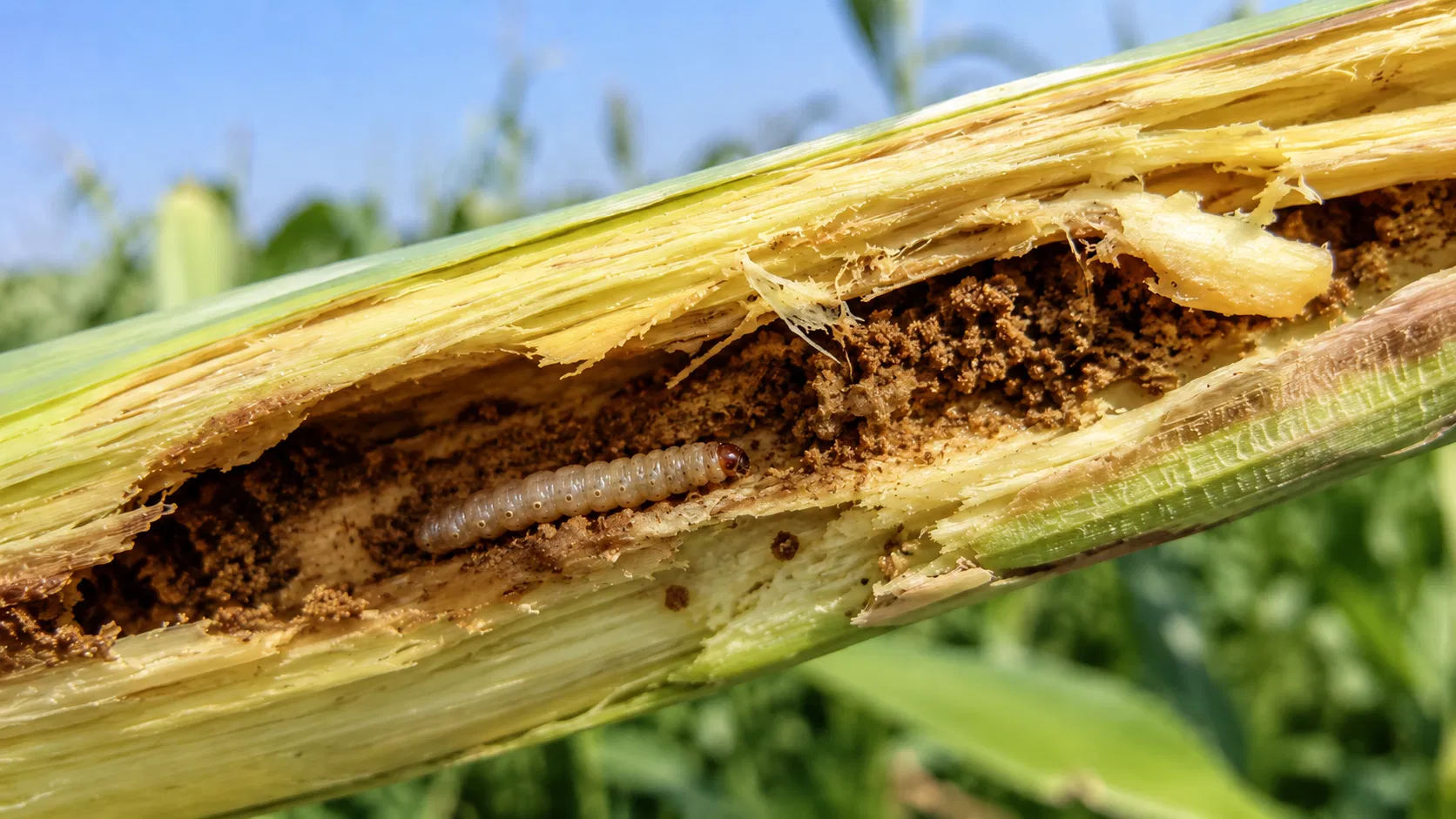 Maize Stem Borer Attack: Early Symptoms and Best Control Methods Image